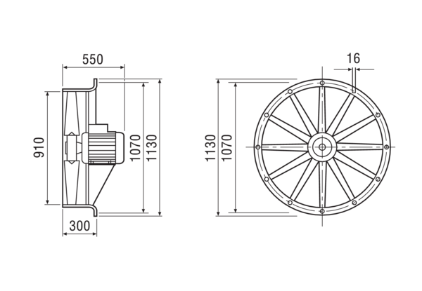 DAS 90/8 IM0007779.PNG Axial fan, DN 900, 3-phase current