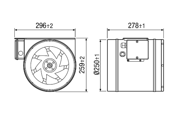 EDR 25 IM0008052.PNG Diagonal fan for duct installation, DN 250