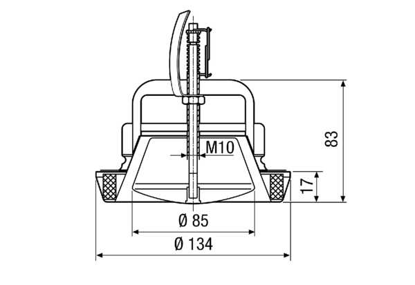 TB 10 IM0012027.PNG Protipožární talířový ventil, DN 100, aretace uzavíracího prvku pomocí bezkadmiové tavné pojistky