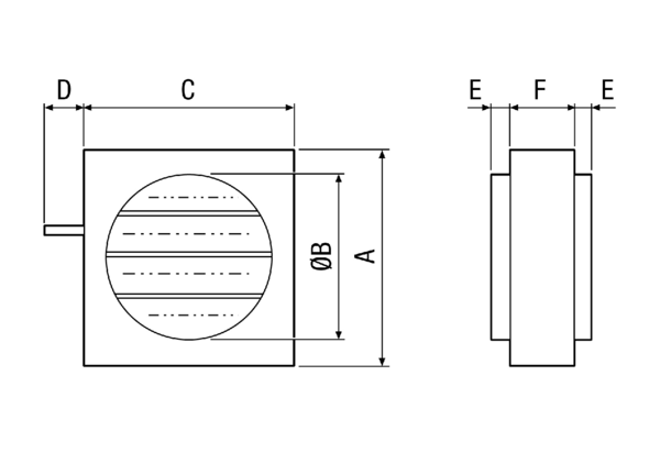 JRE 60 IM0015007.PNG Blind control shutter for servomotor, DN 600