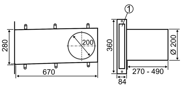 PP 60 KL-SR IM0015365.PNG Szerkezetkész készlet, tartalma: bélésfali egység, fali hüvely és vakolatvédő burkolat az egyhelyiség szellőztető készülékhez PushPull 60 K hővisszanyeréssel