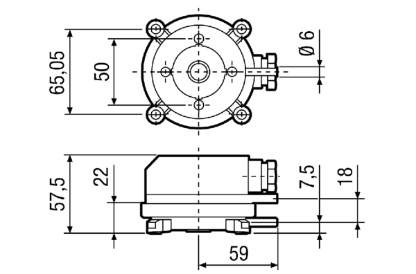 DS 500 IM0015936.PNG Pressure transmitter in plastic housing for use in air and non-aggressive gases