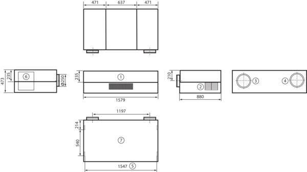 geniovent.x 600 H W-G-SU IM0016852.PNG Dezentrales RLT Gerät mit sehr hoher Wärmerückgewinnung.  Mit Kreuz-Gegenstrom-Wärmetauscher und Vorheizregister, Außen- und Fortluftanschlüsse auf der Rückseite, Ausblasung unten, komplett verkleidet. CO2-Sensor im Gerät integriert. Mit App zur mobilen Geräte-Ansteuerung