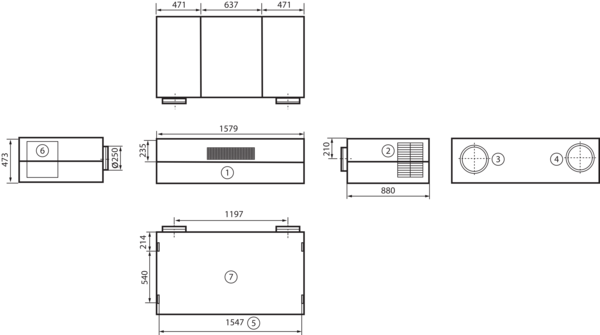 geniovent.x 600 H W-E-SO IM0016853.PNG Dezentrales RLT Gerät mit sehr hoher Wärmerückgewinnung.  Mit Enthalpie-Wärmetauscher, Außen- und Fortluftanschlüsse auf der Rückseite, Ausblasung oben, komplett verkleidet. CO2-Sensor im Gerät integriert. Mit App zur mobilen Geräte-Ansteuerung