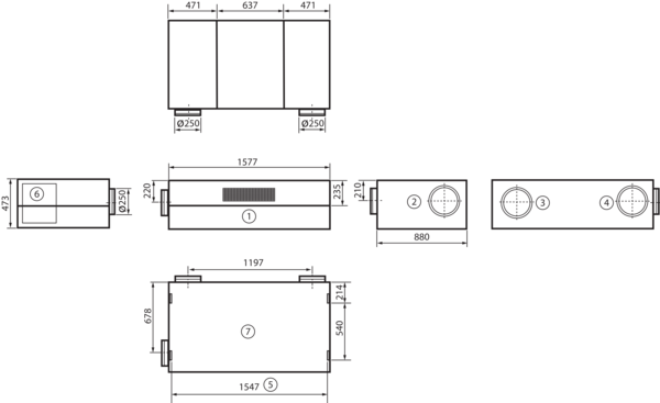 geniovent.x 600 H W-G-K2 IM0016880.PNG Dezentrales RLT Gerät mit sehr hoher Wärmerückgewinnung.  Mit Kreuz-Gegenstrom-Wärmetauscher und Vorheizregister, Außen- und Fortluftanschlüsse auf der Rückseite, Abluft über Kanal, Zuluft am Gerät, Zuluftseite und Elektroseite mit Paneele verkleidet. CO2-Sensor im Gerät integriert. Mit App zur mobilen Geräte-Ansteuerung