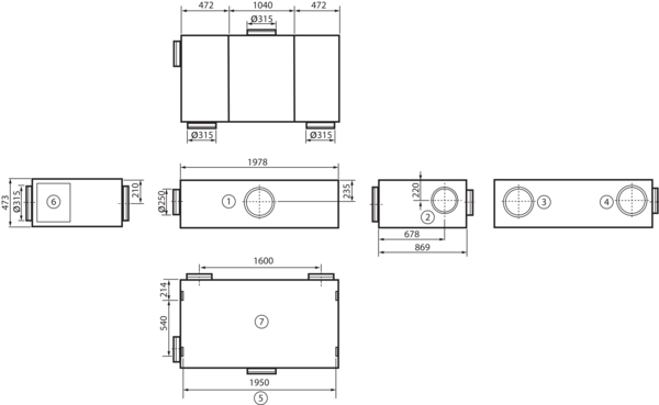 geniovent.x 900 H W-G-K3 IM0016884.PNG Dezentrales RLT Gerät mit sehr hoher Wärmerückgewinnung. Mit Kreuz-Gegenstrom-Wärmetauscher und Vorheizregister, Außen- und Fortluftanschlüsse auf der Rückseite, Zu- und Abluft über Kanal, nicht verkleidet. CO2-Sensor im Gerät integriert. Mit App zur mobilen Geräte-Ansteuerung