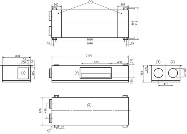 geniovent.x 900 F L-G-SU-K IM0017928.PNG Dezentrales RLT Gerät mit sehr hoher Wärmerückgewinnung.  Mit Kreuz-Gegenstrom-Wärmetauscher und Vorheizregister, Außen- und Fortluftanschlüsse links, Ausblas oben, CO2-Sensor im Gerät integriert. Mit App zur mobilen Geräte-Ansteuerung