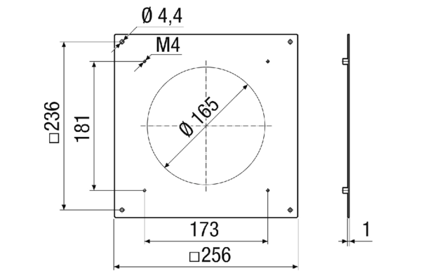 PPB 30 ARW BB IM0018229.PNG An aluminium fixing plate, colour: powder coated white, similar to RAL 9010 is needed as an accessory for PPB 30 ARW compensating frame