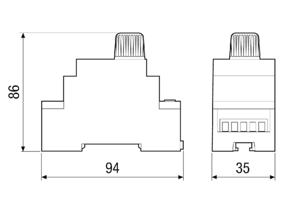 STSX 2,5 IM0018540.PNG Regulator obrotów do montażu tablicy rozdzielczej