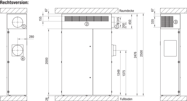 TB GVX600/900S R IM0019847.PNG Topbox Standard für geniovent.x 600/900 S BR (Brüstungsvarianten mit seitlichem Außenluftanschluss nach rechts). Die geniovent.x 600/900 Topbox Standard-R ist nur in Verbindung mit dem Lüftungskompaktgerät geniovent.x 600/900 S BR verwendbar!