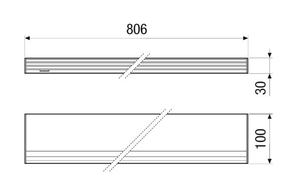 AL-dB 800-I IM0023123.PNG Schalldämmendes Fensterventil-Innenteil AL-dB 800-I. Farbe: weiß, ähnlich RAL 9010. Filterklasse ISO Coarse 30 % (G2) (Standardfilter)