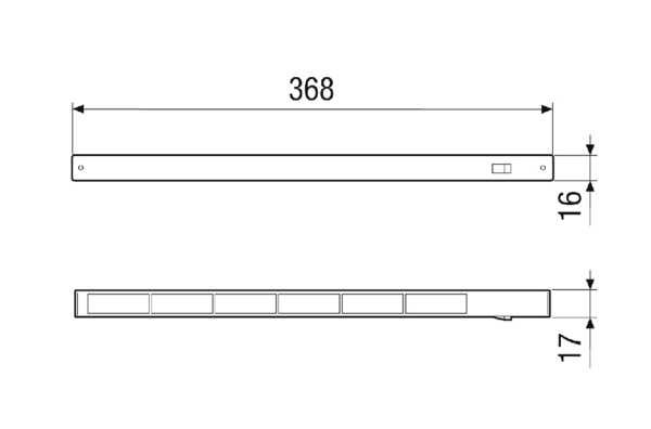 F 32-IW IM0023132.PNG Fensterventil-Innenteil F 32-IW. Farbe: weiß, ähnlich RAL 9010