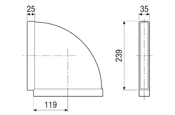 FK-HB-90 IM0023135.PNG Horizontalbogen 90°, Muffenmaß