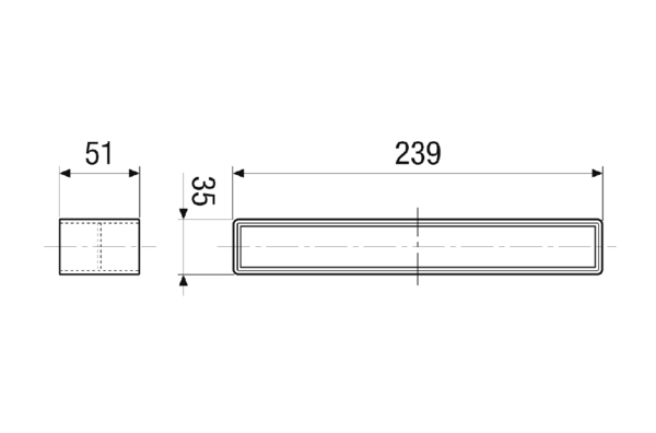 FK-V IM0023137.PNG Flachkanalverbinder, Muffenmaß