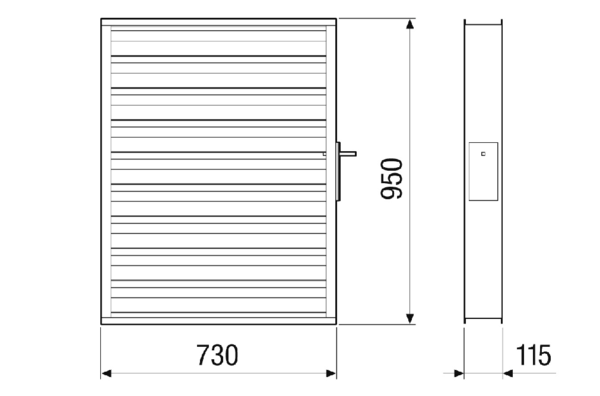 VKM-MV4540-H-DA IM0023244.PNG Verschlussklappen motorisch für zentrale raumlufttechnische Kompaktgeräte RLT mit Wärmerückgewinnung. Passend zum RLT-Gerät mit gleicher Bauartbezeichnung