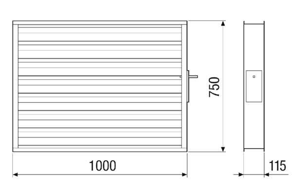 VKM-MV4540-V-DA IM0023246.PNG Verschlussklappen motorisch für zentrale raumlufttechnische Kompaktgeräte RLT mit Wärmerückgewinnung. Passend zum RLT-Gerät mit gleicher Bauartbezeichnung