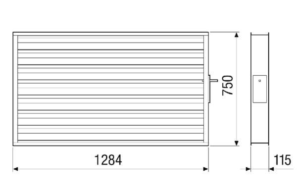 VKM-MV4555-V-DA IM0023250.PNG Verschlussklappen motorisch für zentrale raumlufttechnische Kompaktgeräte RLT mit Wärmerückgewinnung. Passend zum RLT-Gerät mit gleicher Bauartbezeichnung