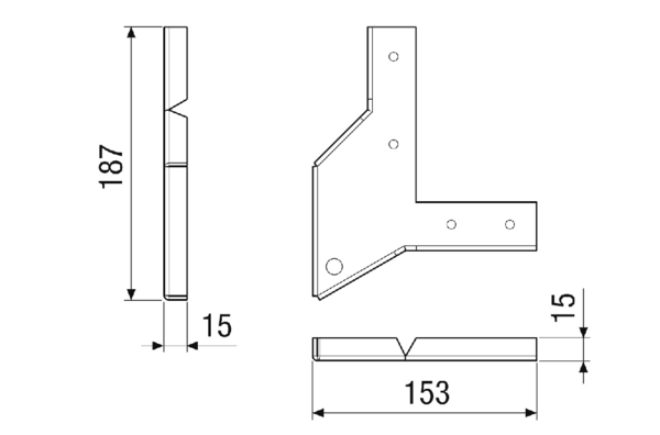 DMW-MV4512-CM IM0023252.PNG Befestigungswinkel Decke ist nur in Verbindung mit dem entsprechenden Lüftungsgerät erhältlich! Das Deckenbefestigungswinkel-Set wird anstelle der Gerätefüße an RLT-Gerät und Zusatzmodulen montiert