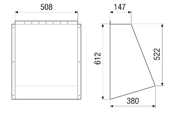 AH-MV4523-V-HD IM0023262.PNG Außenhaube. Wird 2x benötigt (für Außenluft und Fortluft)