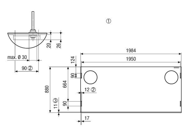 geniovent.x 900 H D-E-SU IM0023299.PNG Dezentrales RLT Gerät mit sehr hoher Wärmerückgewinnung.  Mit Enthalpie-Wärmetauscher, Außen- und Fortluftanschlüsse nach oben, Ausblasung unten, komplett verkleidet. CO2-Sensor im Gerät integriert. Mit App zur mobilen Geräte-Ansteuerung