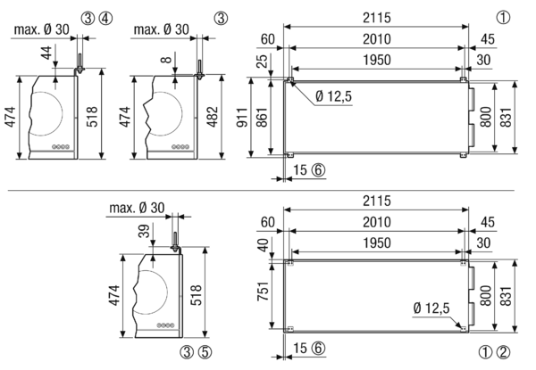 geniovent.x 900 F R-E-SU IM0023301.PNG Dezentrales RLT Gerät mit sehr hoher Wärmerückgewinnung.  Mit Enthalpie-Wärmetauscher, Außen- und Fortluftanschlüsse rechts, Ausblas unten, CO2-Sensor im Gerät integriert. Mit App zur mobilen Geräte-Ansteuerung