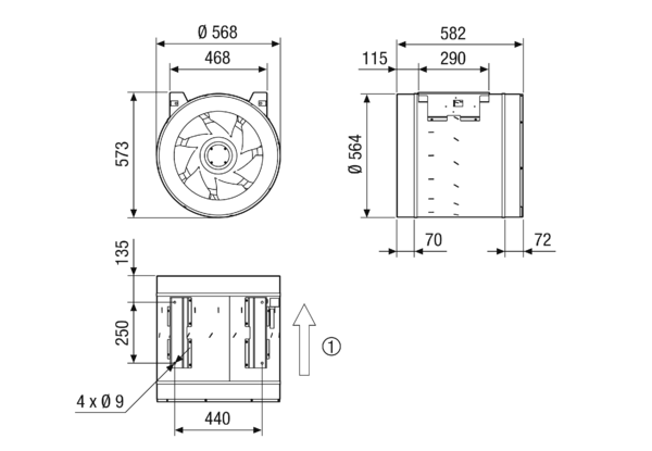 EDR 56-2 IM0023308.PNG Diagonal-Ventilator für Rohreinbau, DN 560