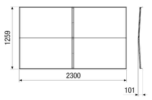 RD-MV4512-H-RF IM0023314.PNG Regendach als Wetterschutz für das RLT-Gerät