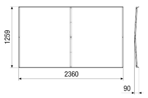 RD-MV4516-H-RF IM0023317.PNG Regendach als Wetterschutz für das RLT-Gerät