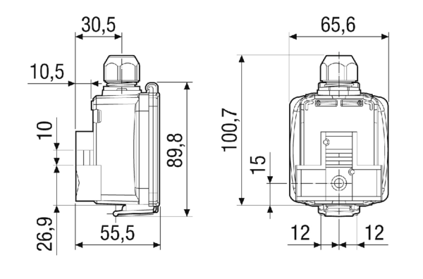 CHO-MV45XX-COS IM0023520.PNG Change Over Sensor zur Montage im Luftkanal zur Steuerung von Nachheiz- und Kühlregister