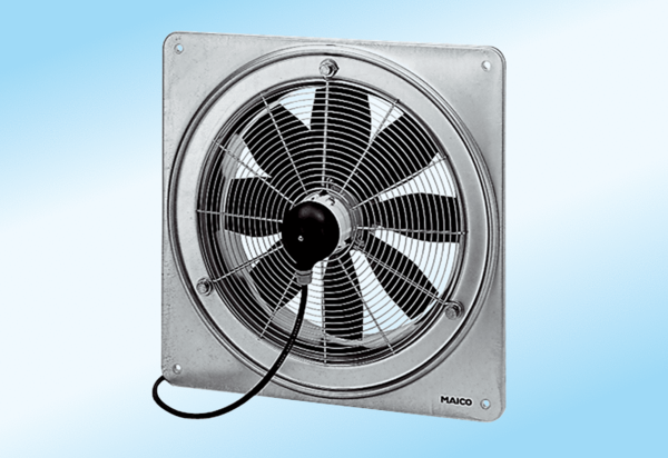 DZQ 45/4 A-Ex IM0000758.PNG Axial wall fan with square wall plate, DN 450, three-phase AC, explosion proof