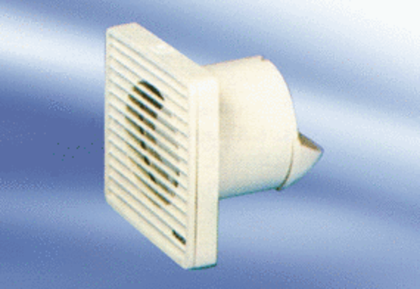 ECA 10-1 F IM0009498.PNG Malý ventilátor pro koupelny a WC, s vnitřní mřížkou, provedení s fotobuňkou