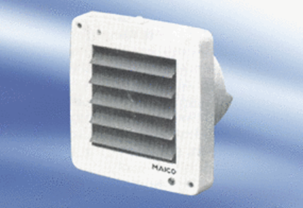 ECA 9-6 VZ IM0009500.PNG Malý ventilátor pro koupelny a WC, s časovým spínačem a elektrickou vnitřní klapkou