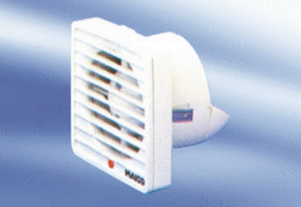 ECA 9-1 VZ IM0009505.PNG Вентилятор для небольших помещений для ванных и туалетов, с внутренней решеткой и таймером с замедлением