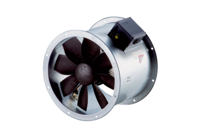 DZR-Ex e axial duct fans IM0009991.PNG Axial duct fans with flange sleeve, DZR-Ex e (medium: gas), three-phase AC