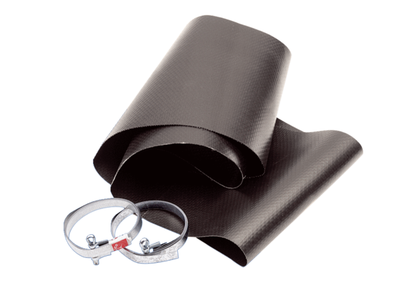 EL 20 IM0011389.PNG Flexible cuff with 2 tensioning straps for sound and vibration damped assembly of duct fans, plastic, DN 200