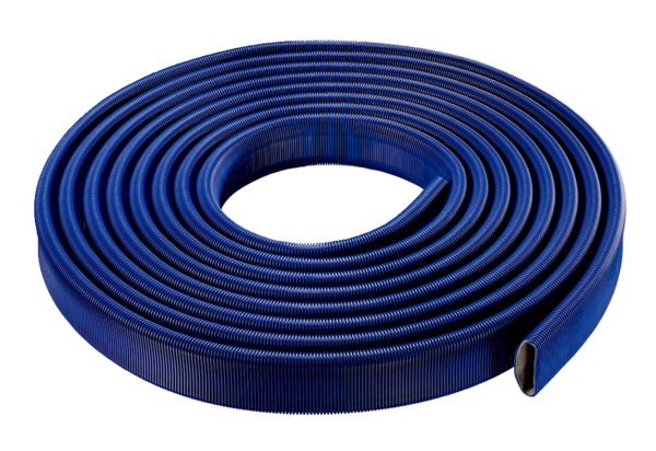 FFS-R52 IM0014735.PNG Flexible plastic oval flat duct with internal duct, maximum volumetric flow 45 m³/h, width x height: approx. 132 x 52 mm, length 20 m