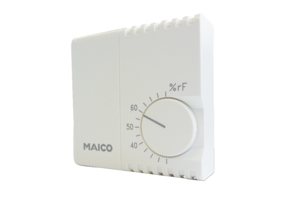 HY 230 IM0016715.PNG Гигростат для управления вентиляторами в зависимости от уровня относительной влажности воздуха, орган управления расположен снаружи.