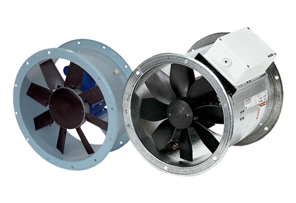Axial high-performance duct fans