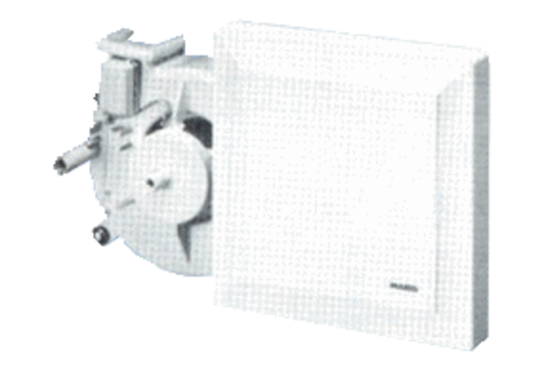 ER 17/100 H IM0018301.PNG Ventilátorová vložka s filtrem a krytem pro jednopotrubní systém ERU 17/100, provedení s regulací vlhkosti
