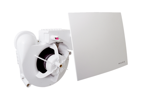 ER 100 E IM0018450.PNG Element ventilatora s poklopcem i filtrom za ugradnju u podžbukno kućište ER-UP/GH, volumen zraka 100 m³/h
