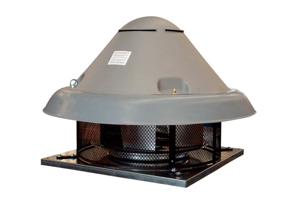 DRD H 75/6 IM0020563.PNG Центробежный крышный вентилятор, горизонтальный выброс воздуха, номинальная мощность 2,2 кВт, трехфазный ток