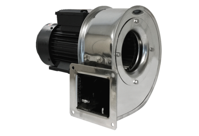 Radiální nerezové ventilátory GRM ES IM0020577.PNG Radiální ventilátor GRM ES s nerezovým pouzdrem, jedno- nebo třífázový motor