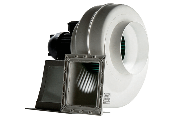 GRK 12/4 D IM0020613.PNG Centrifugal blower made of plastic with rectangular exhaust opening, size 120, three-phase AC