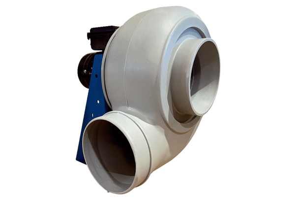 GRK R 31/4 D IM0020945.PNG Centrifugal blower made of plastic with round exhaust opening, size 310, three-phase AC, 4-pin