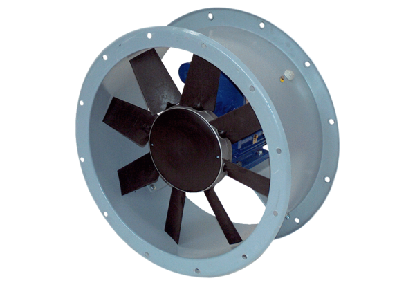 DAR 90/4-1 Ex IM0021313.PNG Axiální potrubní ventilátor, DN 900, v nevýbušném provedení, jmenovitý příkon 9 kW, medium plyn