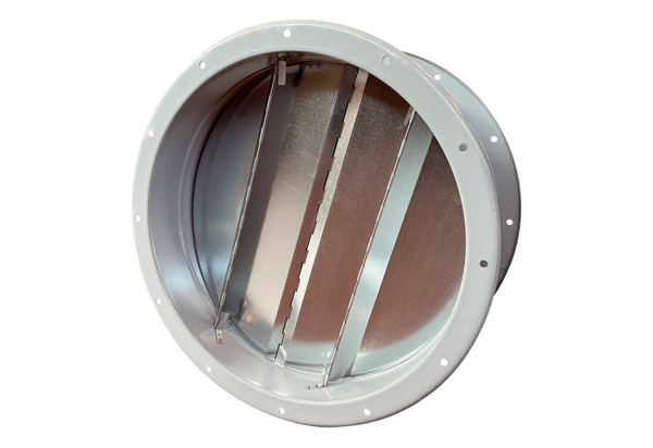 VKRI R 71 IM0021327.PNG Airstream-operated duct shutter with round connection plate, DN 710
