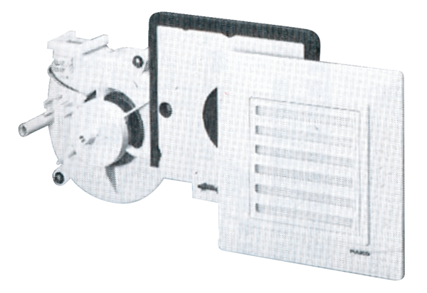 ER 17 F IM0022780.PNG Вентиляторный блок со звукоизолирующей плитой, внутренняя крышка и фильтр, исполнение с фотоэлектроникой